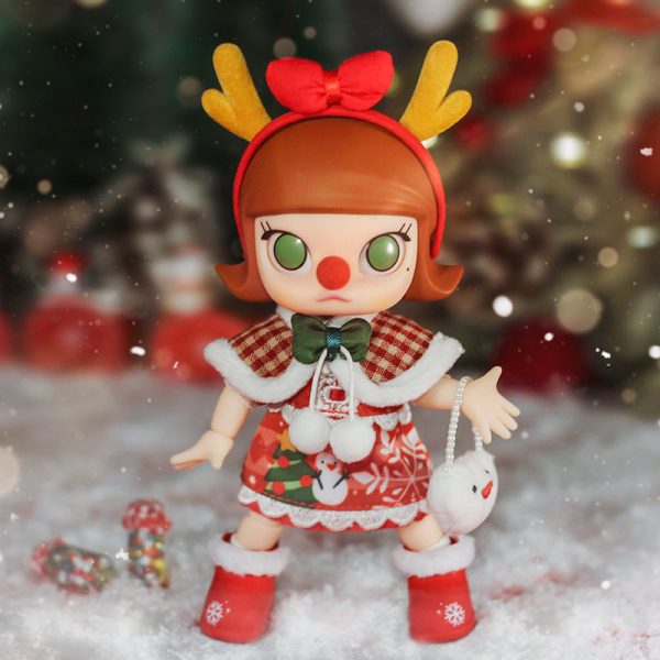 POP MART Molly Christmas Reindeer BJD Doll Collectible Figure - Image 4