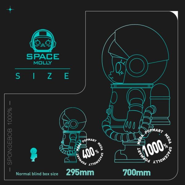 POP MART MEGA Space Molly 1000% Little Painter - Image 6