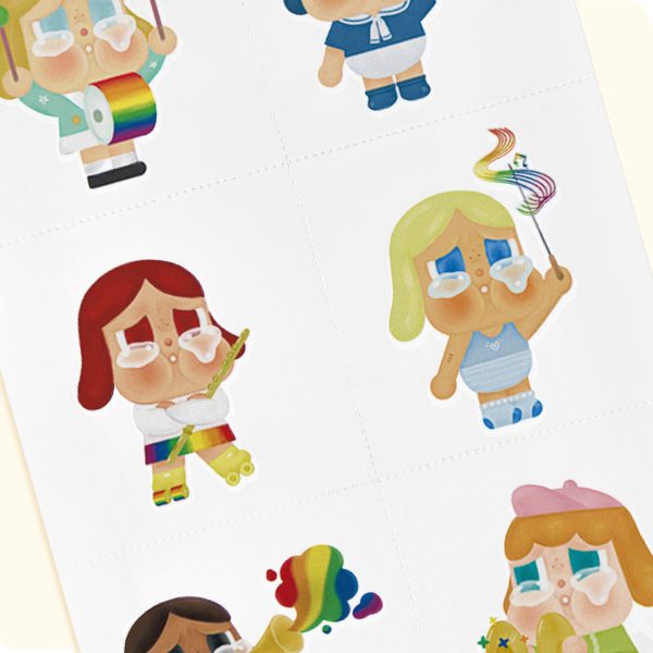 POP MART CRYBABY Cheer Up. Baby! Series Stickers - Image 4