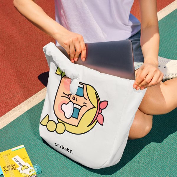 POP MART Crybaby Sunset Concert Series Cotton Filled Tote Bag - Image 5