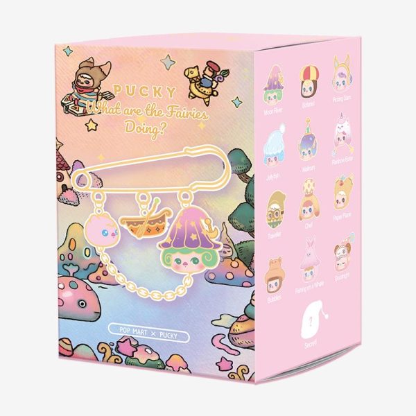 POP MART Pucky What Are The Fairies Doing Series Safety Pin Badge Blind Box - Image 3