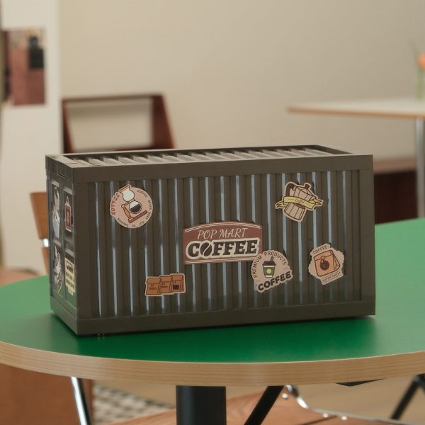 POP MART LED Luminous Display Box Container - Pucky Rabbit Cafe (Coffee Brown) - Image 5