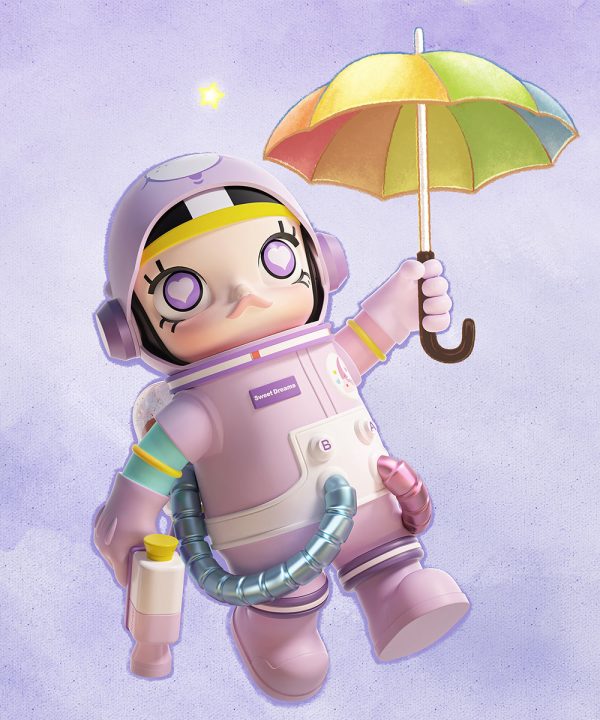 POP MART MEGA Space Molly 400%+100% Combo Sweet Dreams Bear - Image 5