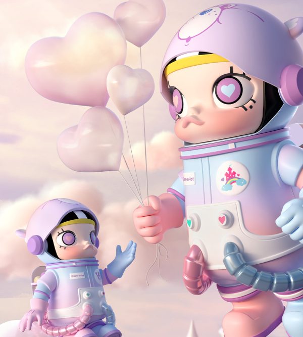 POP MART MEGA Space Molly 1000% Care-a-Lot Bear - Image 5