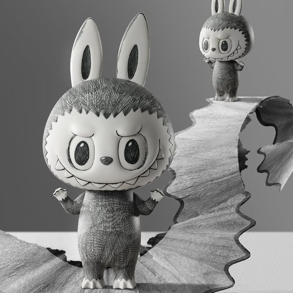 POP MART MEGA LABUBU 400% Sketch - Image 5