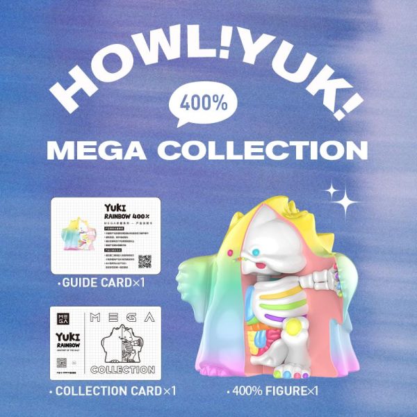 POP MART MEGA YUKI 400% Rainbow - Image 6