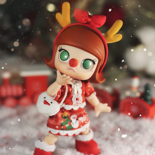 POP MART Molly Christmas Reindeer BJD Doll Collectible Figure - Image 6