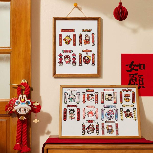 POP MART Wealthy Snake's New Year Celebration Series – Mini Spring Couplets Fridge Magnet Blind Box - Image 5