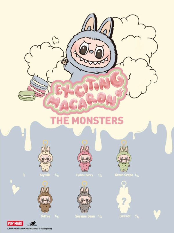 POP MART Labubu The Monsters Exciting Macaron Series Plush Pendant Blind Box - Image 8