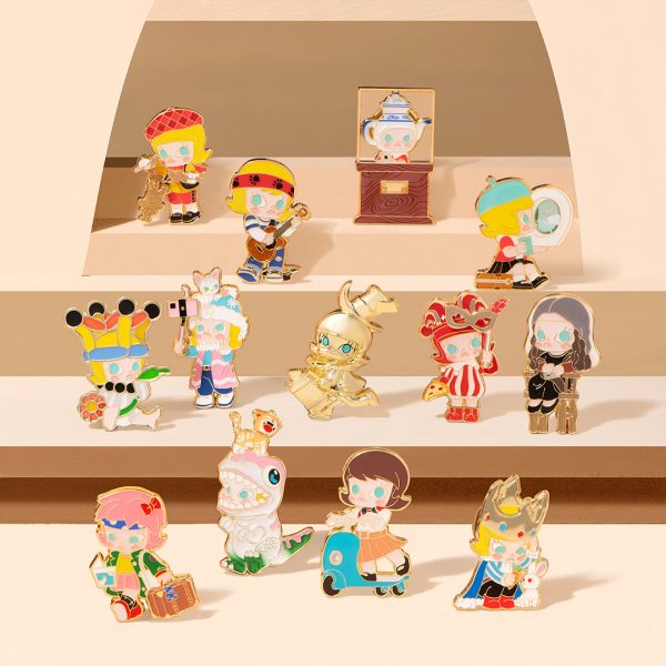 POP MART Molly Imaginary Wandering Series Enamel Pin Badge/Fridge Magnet Blind Box - Image 4