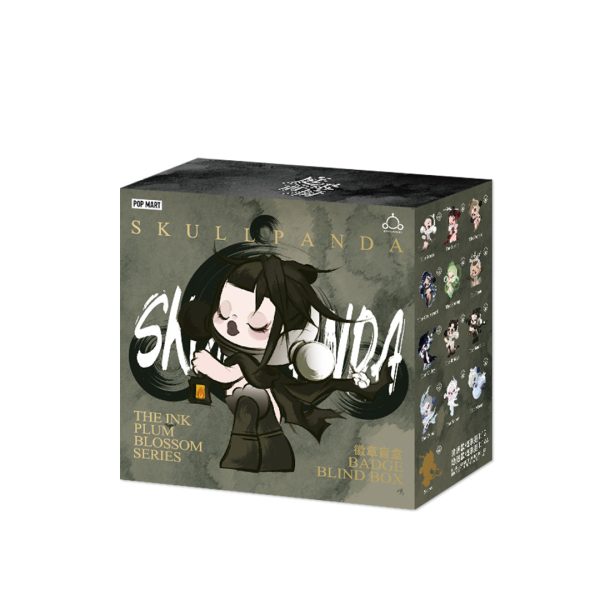 POP MART SKULLPANDA The Ink Plum Blossom Series Enamel Pin Badge Blind Box - Image 5