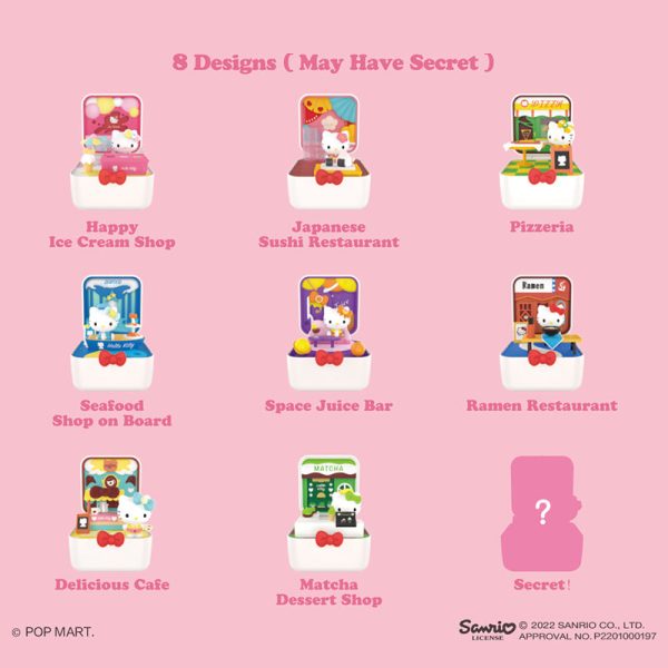 POP MART x Sanrio Hello Kitty Food Town Series Blind Box Scene Set - Image 4