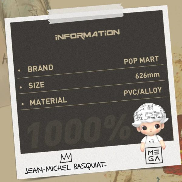 POP MART MEGA JUST DIMOO 1000% x JEAN-MICHEL BASQUIAT - Image 5