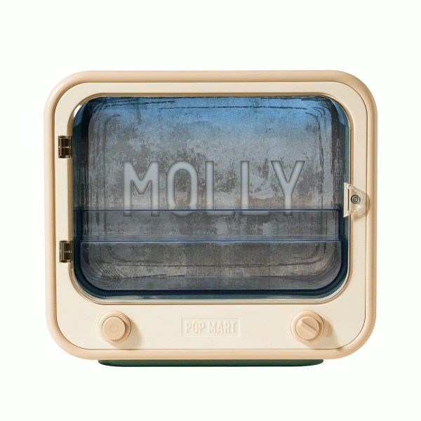 POP MART TV Set Luminous Display Box Container - Molly Anniversary Statues Classical Retro - Image 5