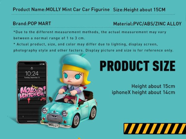 POP MART MOLLY Mint Car Car 200% Figurine - Image 7