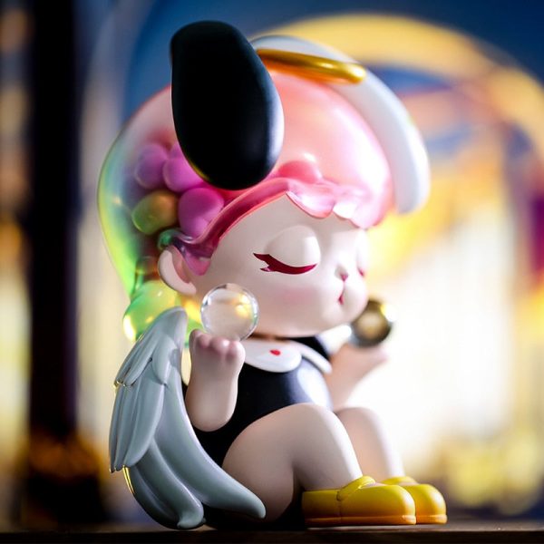 POP MART Bunny Black & White Angel 200% Figurine - Image 4