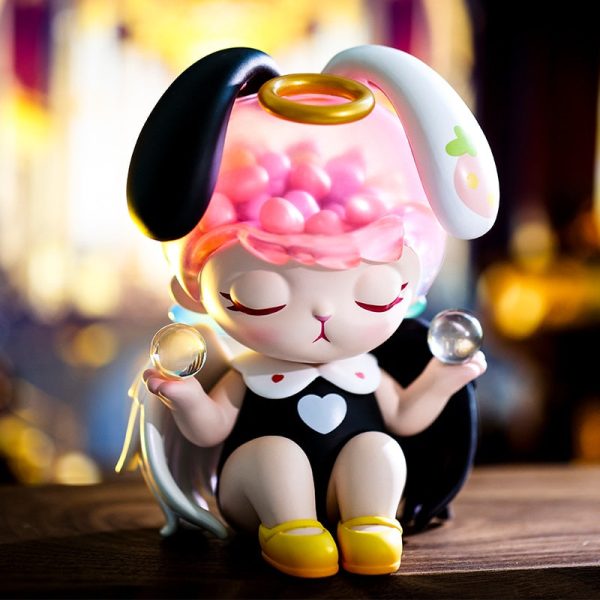 POP MART Bunny Black & White Angel 200% Figurine - Image 5
