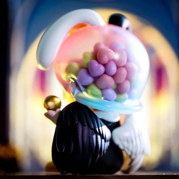 POP MART Bunny Black & White Angel 200% Figurine - Image 3