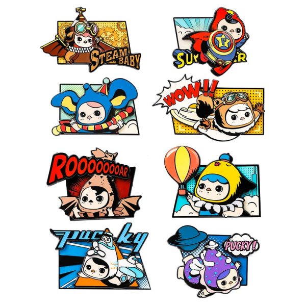 POP MART Pucky Flying Babies Series Enamel Pin Badge Blind Box - Image 3
