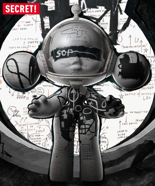 POP MART MEGA α SKULLPANDA 400% JEAN-MICHEL BASQUIAT - Image 4